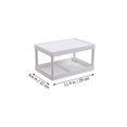 thumbnail image 2 of 1Pc Desktop Storage Holder Household Storage Shelf Desktop Organizer (White), 2 of 7