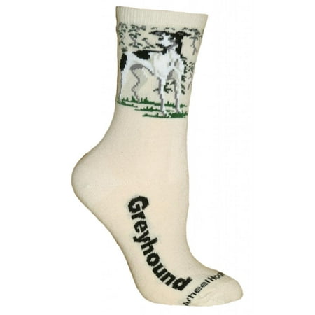 

Greyhound Natural Color Cotton Ladies Socks