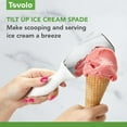 thumbnail image 4 of Tovolo Ice Cream Spade Heavy Duty Zinc Alloy White, Dishwasher Safe Ice Cream Paddle Spade for Shaping Cutting Serving Gelato Sorbet Cookie Dough, Non Slip Ergonomic Handle Ice Cream Spade, 4 of 6