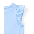 thumbnail image 3 of Wonder Nation Toddler Girls Tee with Flutter Sleeves, Sizes 18M-5T, 3 of 3