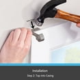 thumbnail image 6 of Kenney Fast Fit No Measure Vance Decorative Steel Curtain Rod, 66-120" Adjustable Length, 5/8" Dia., Polished Pewter, 6 of 10
