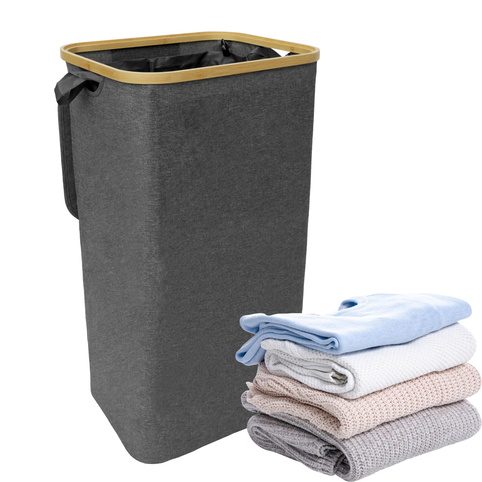 Tzgsonp Laundry Basket 90L Laundry Washing Bin with Detachable Inner