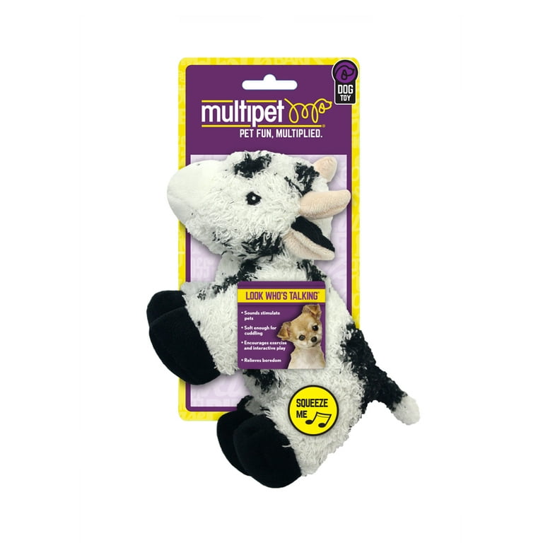 Multipet Look Who's Talking Plush Cat Dog Toys