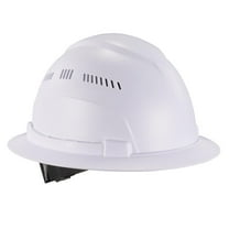 Ergodyne Skullerz 8968 White Lightweight Full Brim Hard Hat Vented Class C