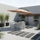 thumbnail image 1 of Sombrila de Jardín Altura Ajustable 2.6 Metros para Terraza, Alberca y Exteriores | Estructura de Acero con Manivela de Inclinación, 1 of 11