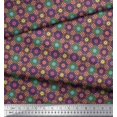 thumbnail image 3 of Soimoi Modal Satin Fabric Floral Mandala Print Fabric by Yard 42 Inch Wide, 3 of 3