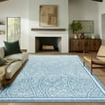thumbnail image 3 of Jamfeel 5x8 Area Rugs for Living Room Modern Abstract Print Carpet Soft Low Pile Washable Rugs Bedroom, Home Decor, Blue, 3 of 7