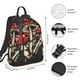 thumbnail image 2 of Disketp Red Mushrooms Mochila Ligera e Impermeable, Mochila de Día Resistente para Viajes, Senderismo y Uso Diario para Hombre y Mujer, 2 of 7