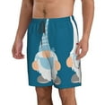 thumbnail image 2 of Fuzoiu Nurse Doctor Gnomes Print Men's Beach Shorts,Men's Swim Trunks,Quick Dry Board Shorts with Pockets,Men's Bathing Suits for Surfing, Running, and Casual Wear-Medium, 2 of 6