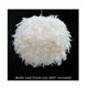 thumbnail image 4 of Lámpara colgante de techo con plumas de diseño elegante, iluminación suave para sala de estar, comedor, pasillos, dormitorios, plumas de pavo blancas de 30 cm con anillo de reducción, 4 of 5
