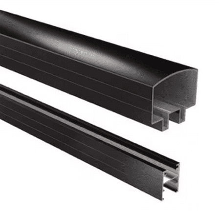 Peak Aluminum Railing 6' Rail kit for 36'' High Systems Matte Black