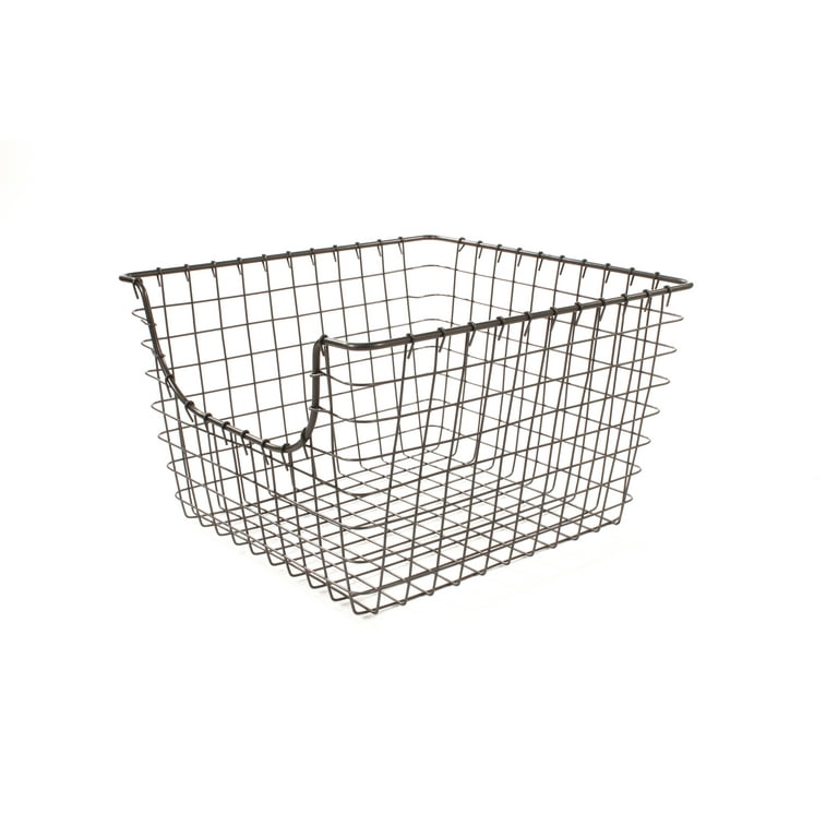 Spectrum Diversified Scoop Wire Storage Basket - Industrial Gray