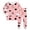 323-boys girls pajamas-Pink, variant on VOUZZA Kids Halloween Holiday Print Long Sleeve Pajama Set Shirt and Pants Two Piece Sleepwear for Boys Girls Toddler PJs Loungewear Ages 2-9