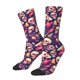 thumbnail image 1 of Balery music Skull record Guitar Calcetas Largas con Estampado para Hombre y Mujer – Suaves y Transpirables, Talla Única (US 5-11), 1 of 6
