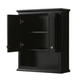 thumbnail image 3 of Wyndham Collection Deborah Wood Wall-Mounted Storage Cabinet in Espresso/Chrome, 3 of 3