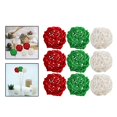 thumbnail image 3 of 9 bolas decorativas de ratán para colgar, adorno para el centro de mesa o cuenco. Rojo Verde Blanco, 3 of 9