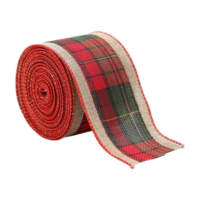 Ribbon for Gift Wrapping Christmas Decorative Gift Ribbon Roll Christmas Metal Ribbon Christmas Ribbon Gift Packaging Ribbon Christmas Crafts Packaging Decorative Gift Ribbon Christmas Ribbon Wired