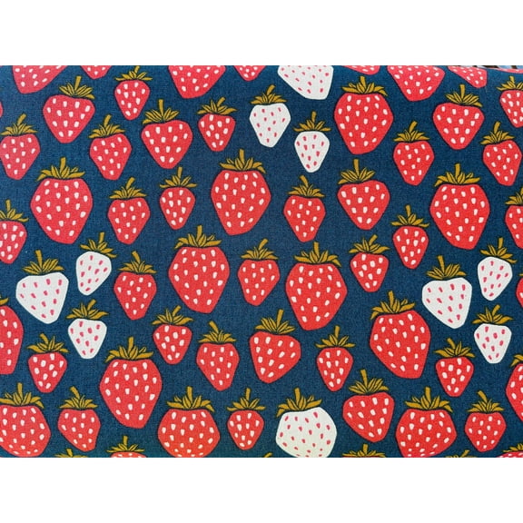 Under the Apple Tree-Queen of Berries-Starry Night Unbleached Canvas Fabric