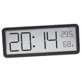 thumbnail image 3 of DOLITY Digital Wall Clock Desktop Clock Multipurpose Large Display Temperature Display Humidity Display for Classroom Office Bedroom Black, 3 of 9