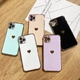 thumbnail image 3 of ALYLY Compatible with iPhone 13 Pro Max Case Cute,Luxury Plating Love Heart Phone Case with Camera Protection,Soft TPU Bumper with Small Love Pattern,Airbag Shockproof Case Cover 6.7 inch-White, 3 of 5