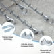 thumbnail image 2 of Uxcell 20-Pack Abrazaderas de Cable, Clip de Cable de Acero al Carbono M5, Sujetador de Perno en U, 2 of 6