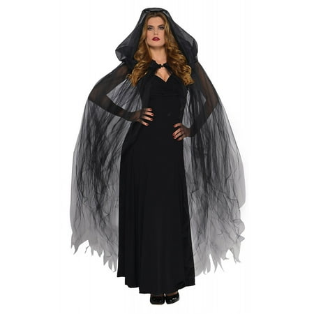 Temptress Cape Adult Costume Black