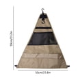 thumbnail image 3 of Bolsa de almacenamiento colgante para utensilios de camping con múltiples bolsillos, organizador plegable e impermeable para cocina al aire libre, viajes, autocaravanas, picnic, color caqui, 37x30 cm., 3 of 6