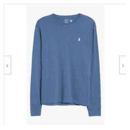 Ralph Lauren Polo Mens Long Sleeve Pony Logo Crew Neck Shirt