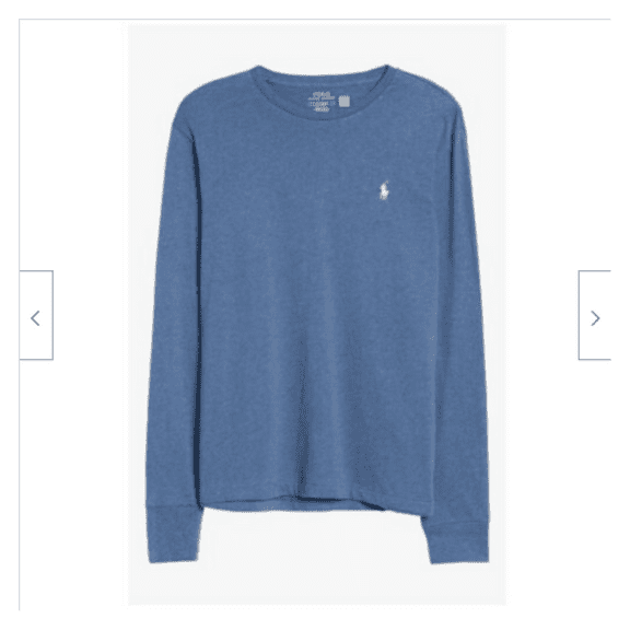 Polo Ralph Lauren Men's Long Sleeve Classic Fit Crew Neck Pony Tee Shirt BLUE S