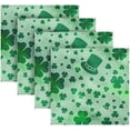 thumbnail image 5 of Dreamtimes St Patrick's Day Clover Cloth Napkins Set of 6, Oversized Washable Reusable Polyester Dinner Table Napkins for Family, Restaurant, Party Decor, 20 x 20 Inch, 5 of 7