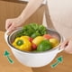 thumbnail image 5 of Colador De Acero Inoxidable De Doble Capa Para Escurrir Y Lavar Verduras Y Frutas, Multicolor, 5 of 8