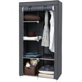 thumbnail image 3 of 34 Inch DIY Closet Organizer Portable Wardrobe with Non-Woven Fabric, 3 of 9