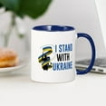 thumbnail image 3 of CafePress - I Stand With Ukraine - 11 oz Ceramic Mug - Novelty Coffee Tea Cup, 3 of 4