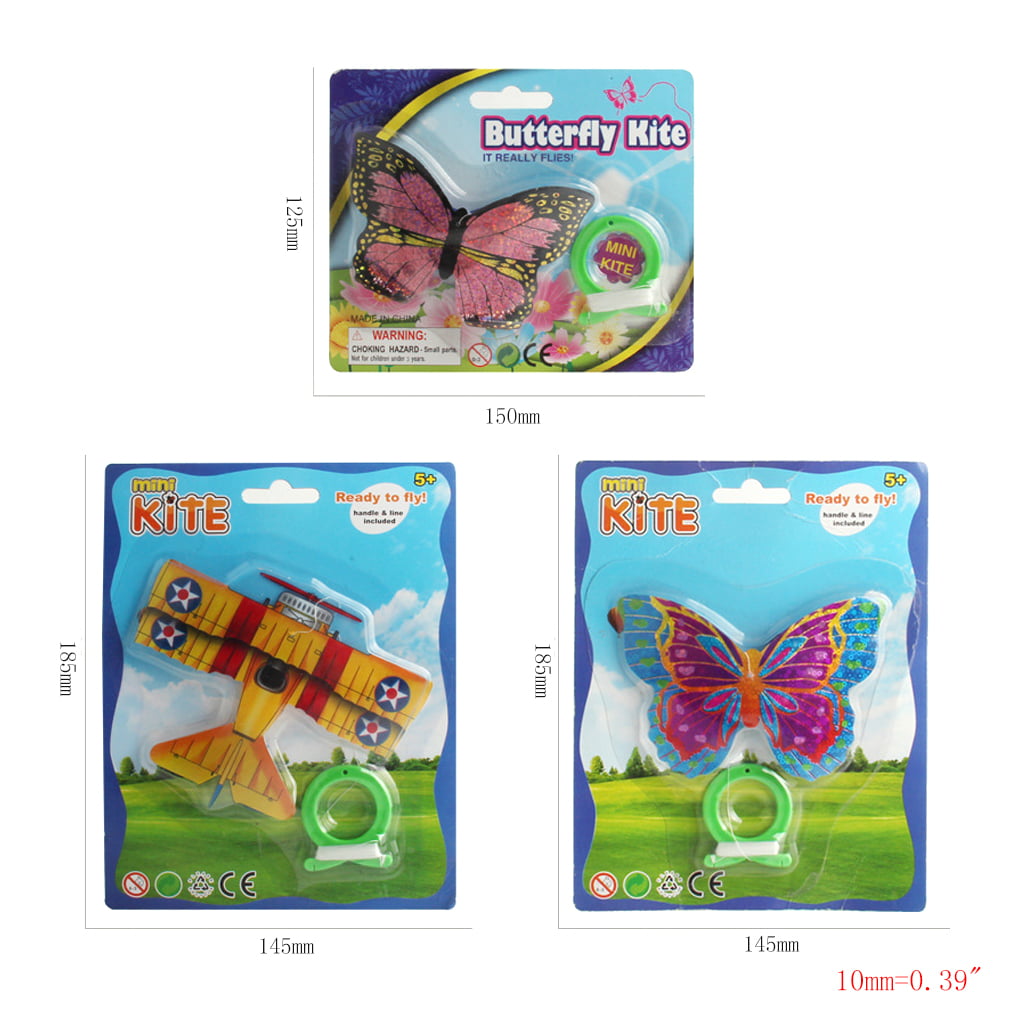 Cartoon Insect Aircraft Mini String Flying Kites Toy Children Gift Outdoor Sport 