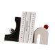 thumbnail image 4 of Estatuas de arte Sujetalibros Colección de sujetalibros Figuras decorativas Topes de libros para con 3 libros, 4 of 9
