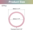 thumbnail image 2 of 5Pcs Magnetic Adapter Ring, Magnetic Wireless Charger Conversion Kit, Pink, 2 of 8