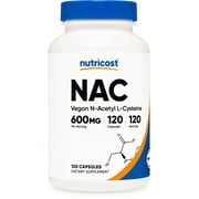 Nutricost N-Acetyl L-Cysteine (NAC) Supplement 600mg, 120 Capsules