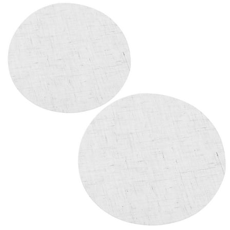 FONWILYO Ceiling Lampshade Cover 2Pcs Round Cloth Protector for Chandelier Light Beige 10.00X10.00X0.4in