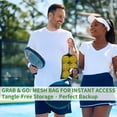 thumbnail image 5 of Lockways 6-Pack Pickleball Balls – 40-Hole Indoor/Outdoor with Bag, Balanced High Bounce, for Tournament Play, 5 of 8