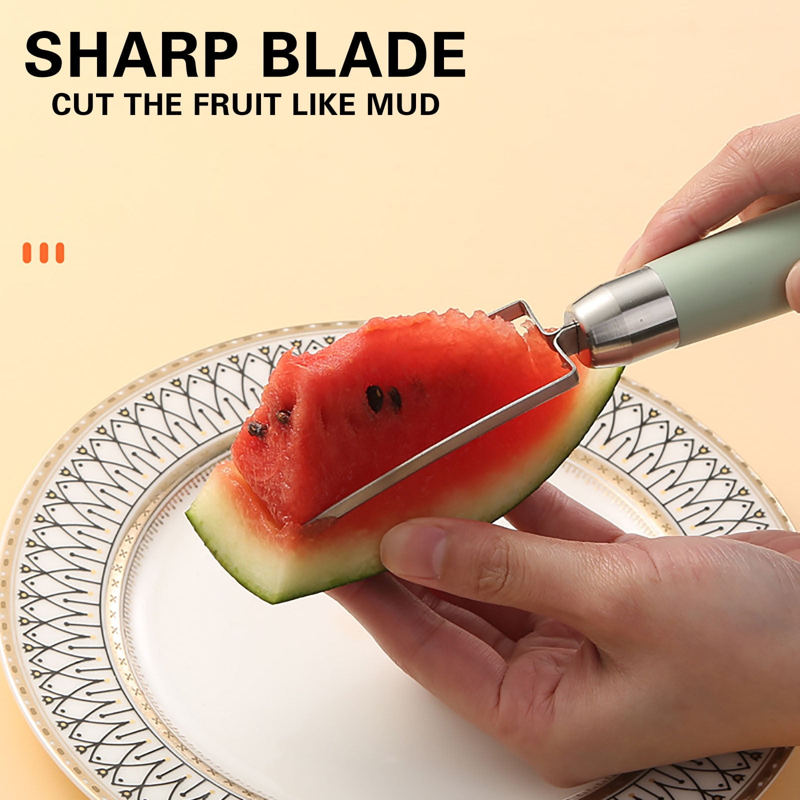 XZNGL Watermelon Cutting Tool, Stainless Steel Melon Cutting