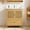 Natural, variant on 30 Inch Bamboo Bathroom Vanity with Sink, Freestanding Bathroom Sink Cabinet with Large Drawer, Farmhouse Bathroom Vanity with Gold Handles, Natural