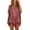 Pink, variant on Fashion Printed Tassel Ethnic Retro Mini Dresses Vintage Women Sexy Deep V Holiday Dress Red L