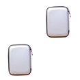 thumbnail image 3 of maskred 2.5 Sacoche Portable pour Disque Dur Externe avec Fermeture Éclair, Pochette pour Disque Dur, Protection Adaptée, Argent 2Set, 3 of 6