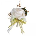 thumbnail image 1 of Boutonniere de boda,Boutonniere de boda Flores de rosas Boutonniere,Broche elegante Novia Novio Boutonniere para hombres,Alfileres de Flor de novio Boutonniere,Hombres Día de San, 1 of 8