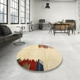 thumbnail image 3 of Ahgly Company Indoor Rectangle Contemporary Sun Yellow Solid Area Rugs, 7' x 9', 3 of 6