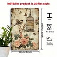 thumbnail image 2 of HELLOYOUNG Antique Rustic Iron Wall Decor Vintage  Flowers and Hummingbirds Metal Plaques & Signs for Living Room Bedroom Café Shop Gift Unique Ornament, 2 of 6