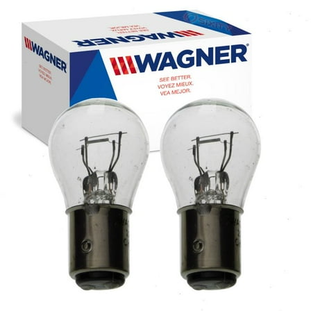 2 pc Wagner Tail Light Bulbs compatible with Honda Accord Civic Civic del Sol Prelude Wagovan 2.0L 2.2L L4 1973-1997
