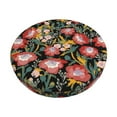 thumbnail image 2 of Round Bar Stool Seat Covers, Watercolor Red Wildflowers Elastic Round Chair Cover Stool Seat Slipcover Bar Stool Cushions Round Pad for 12-14 inch, 2 of 7