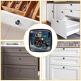 thumbnail image 6 of 4 Pcs Cabinet Handle Drawer Pulls Santa Claus Motorcycle Knobs with Screws Square Furniture Office Cabinet Knob Decoration, 6 of 7