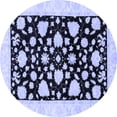 thumbnail image 1 of Ahgly Company Machine Washable Indoor Round Oriental Blue Traditional Area Rugs, 7' Round, 1 of 4